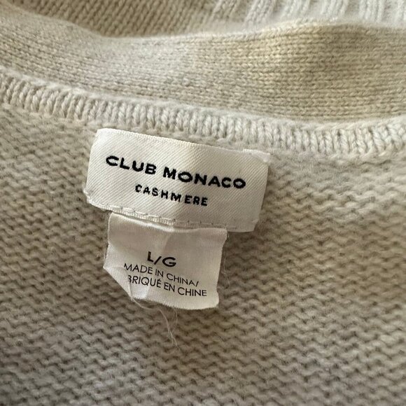 Club Monaco cashmere Calix bow shoulder sweater - Picture 7 of 7